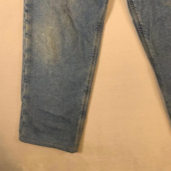 VTG 90s Carhartt‎ Jeans Mens Size 38" Waist Relaxed Fit Blue Denim Flannel Lined - Picture 10 of 16